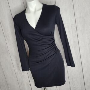 Vintage 90s Frederick's of Hollywood Long Sleeve Little Black Dress, size 3/4